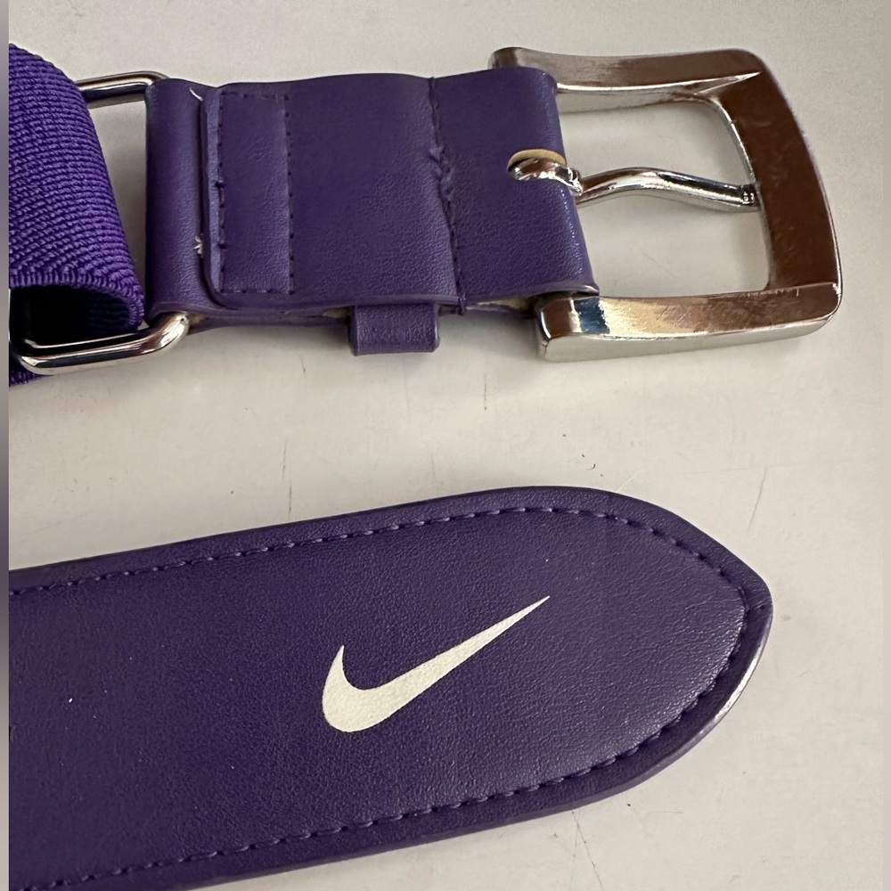 Lightly worn purple baseball/softball Nike belt adjustable
